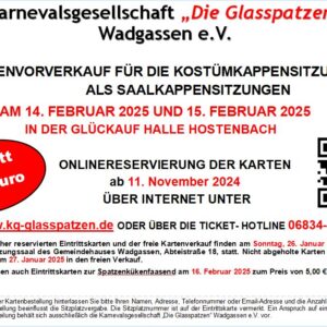Eintrittskarte für die 2. Sitzung am Samstag 15.02.2025